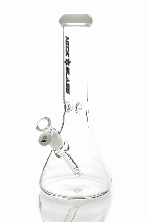 Nice Glass | 13" Beaker - Peace Pipe 420