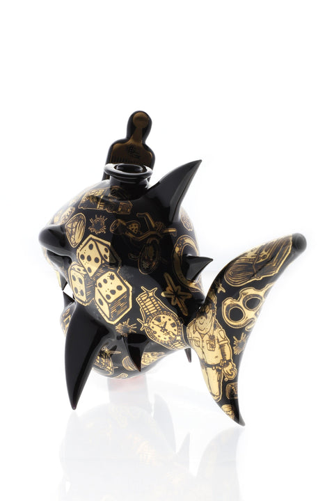 Niko x Slum Gold | Shark Rig Collab - Peace Pipe 420