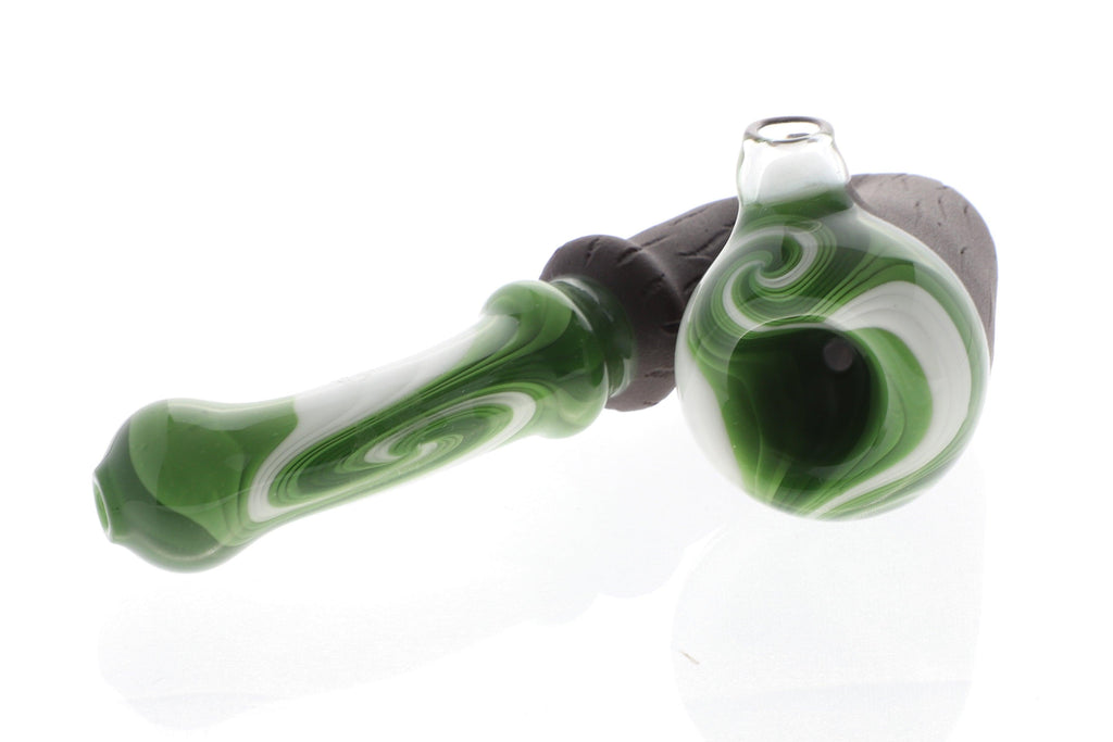 Chad G | Knot Wood Swirl Sherlock Pipe - Peace Pipe 420