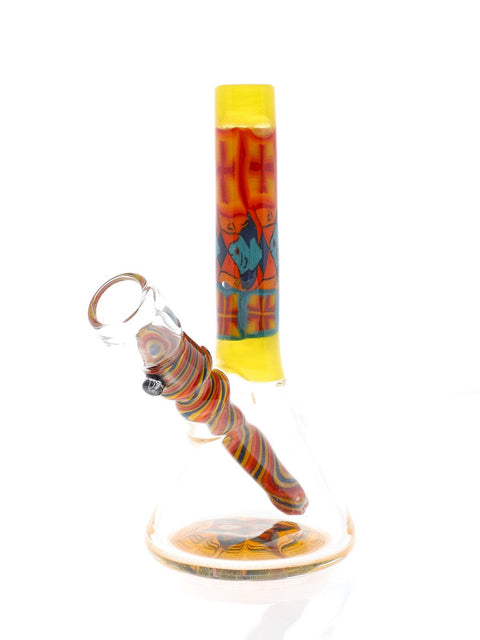 Cap'N Crunk | Yellow Worked Mini Tube - Peace Pipe 420