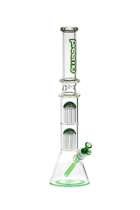 Preemo | 22" Double Tree Perc Beaker - Peace Pipe 420