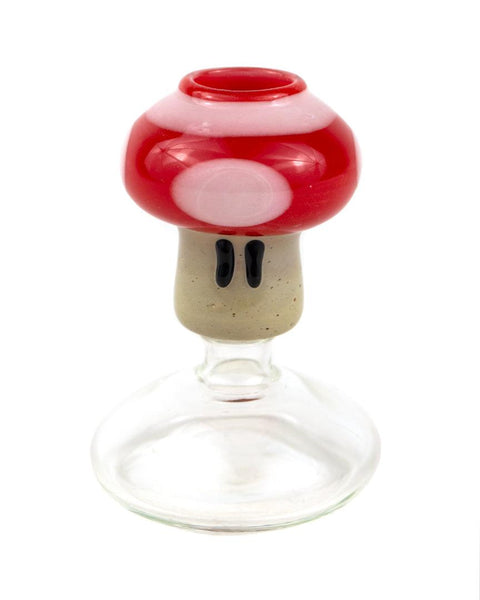 Bob The Glass Blower | 14mm 1-UP Mushroom Dome (Red) - Peace Pipe 420