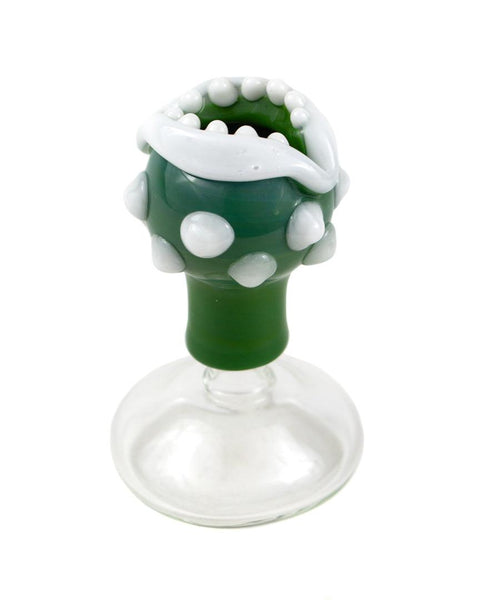 Bob The Glass Blower | 14mm Piranha Plant Dome (Green) - Peace Pipe 420