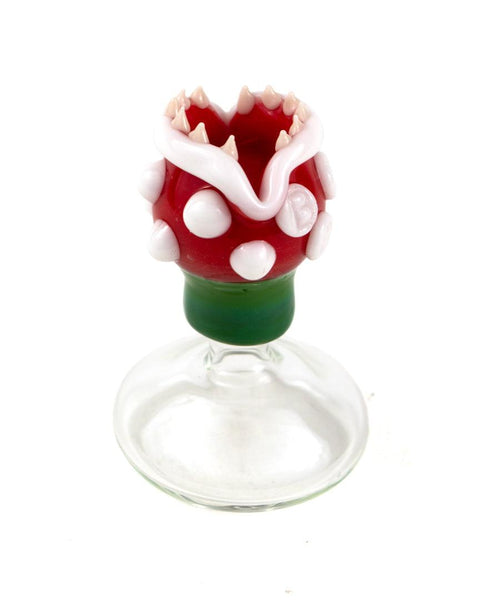 Bob The Glass Blower | 14mm Piranha Plant Dome (Red) - Peace Pipe 420