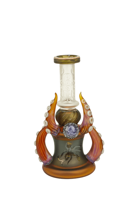 Cheech Glass | 8" Octopus bubbler - Peace Pipe 420