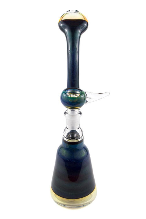 David Parks | Blue Fumed Bubbler - Peace Pipe 420