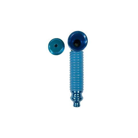 Herbies | Metal Pipe Assorted Styles - Peace Pipe 420