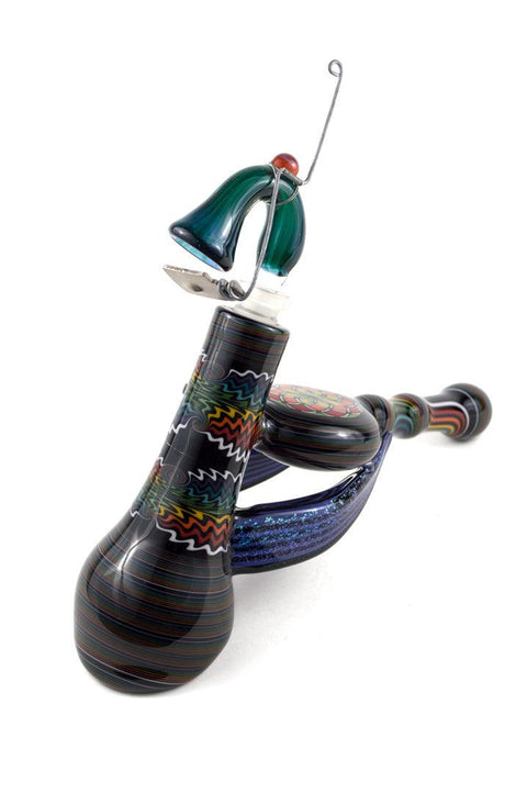 Kevin Murray | Bubbler Pipe w/ 2 Dichro Wings - Peace Pipe 420