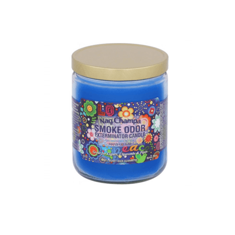 Nag Champa | Smoke Odor Exterminator Candle - Peace Pipe 420