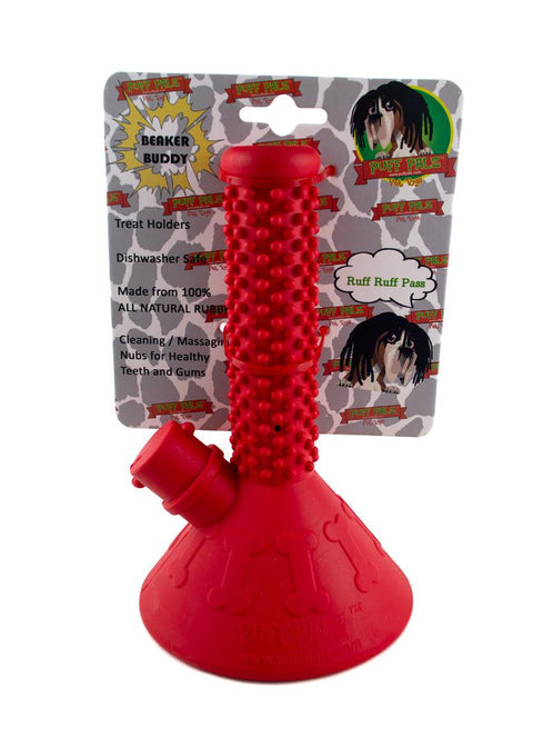 Puff Palz | Beaker Buddy Dog Toy - Peace Pipe 420