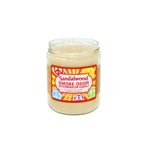 Sandalwood | Smoke Odor Exterminator Candle - Peace Pipe 420