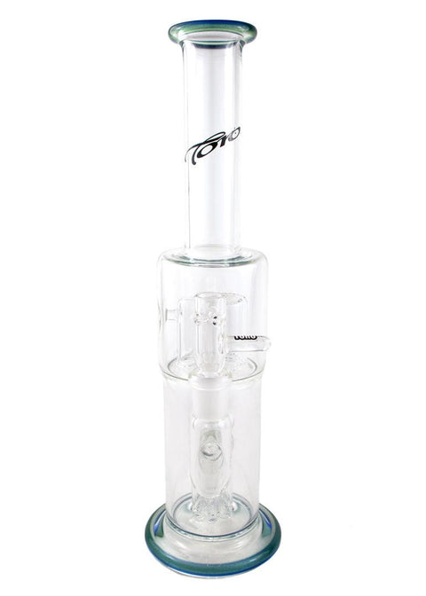 Toro | Mini Tube 7/Froth Colour Accents (Teal/Blue) - Peace Pipe 420