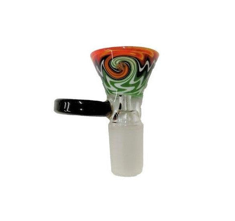 Nice Glass | Worked Bowl w/Paddle - Peace Pipe 420